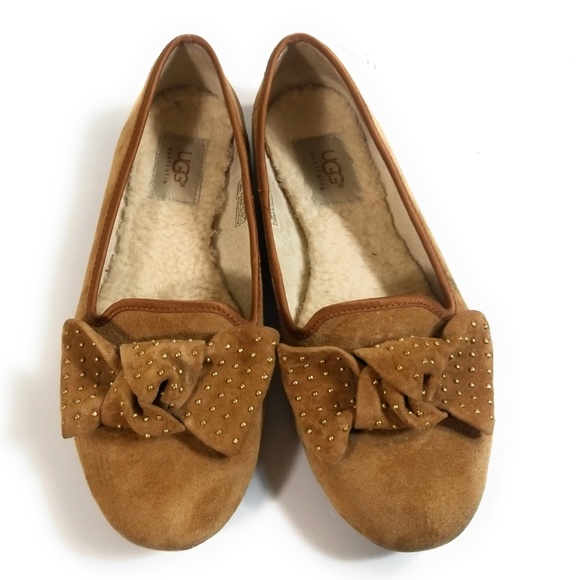 bow flat loafers